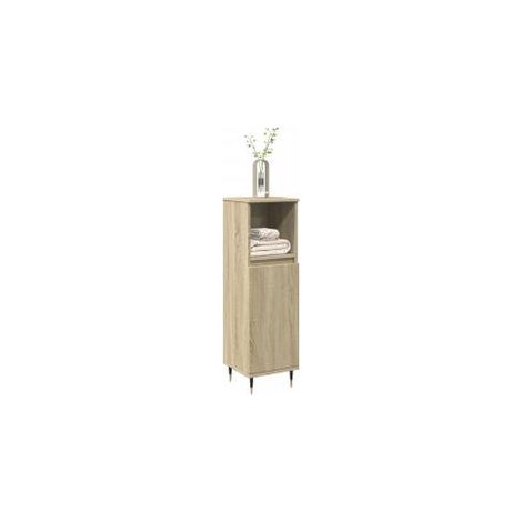 Armoire salle de bain chêne sonoma 30x30x100 (1/5)