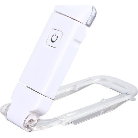 USB rechargeable, foldable, rotating, portable, adjustable book light with clip-on bookmark for reading (1/5)