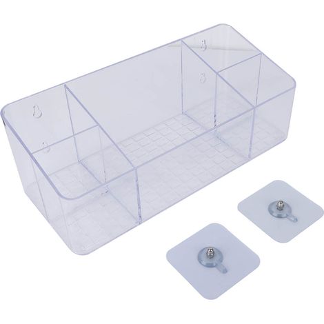 Boîte De Rangement Murale Pour Cosmétiques Et Bijoux - Design Renforcé Étanche - Installation Sans Perçage - Pour Salle De Bain - Lot De 1 (1/5)