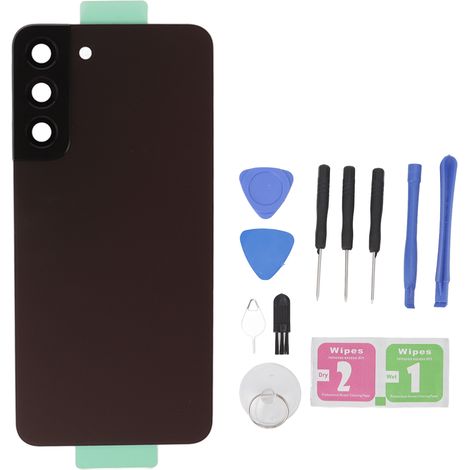 Panneau de verre arrière de remplacement pour Samsung Galaxy S22 Plus S906U S906F, coque arrière rouge, pièce de réparation mobile (1/5)