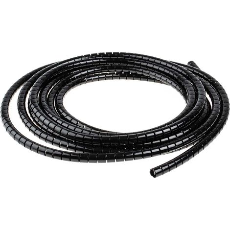 Gaine de câble spiralée RS PRO, Ø 8mm 10mm, en PA 6 Noir ( Prix pour Bobine de 5 Mètres ) (1/2)