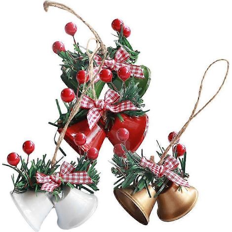 Weihnachtsglocken-Anhänger, Weihnachtsbaumglocken zur Dekoration, 20 Stück, Hängeornamente (1/5)