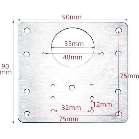 Möbelscharnier, 4 Stück, Reparaturplatten für Schrankscharniere, Halterung zur Reparatur von Schlafzimmerschrankscharnieren, Schrankmontagewerkzeug (1/4)