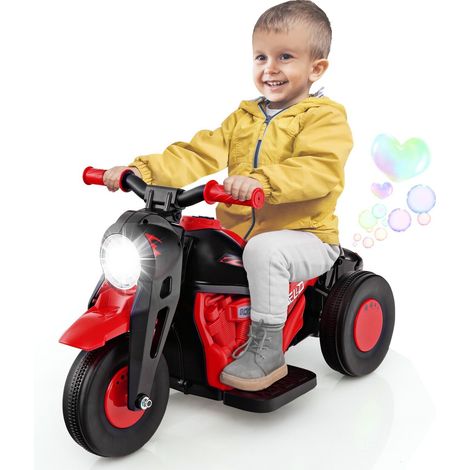 6V Kids Bubble Car Electric Motor Kids Ride on Motorcycle with Bubble Maker (1/5)