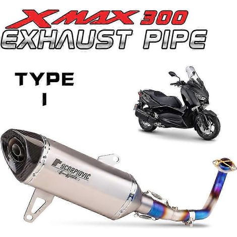 Tubo De Escape De Acero Inoxidable Para Motocicleta, Silenciador De Escape Para Xmax300 250, Xmax 300, X Max250( TYPE-I) (1/5)