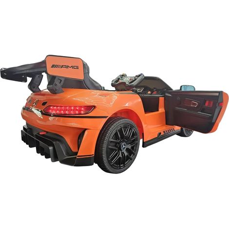 Auto Elettrica per Bambini Mercedes GT3 Arancione 12V con Telecomando (1/4)