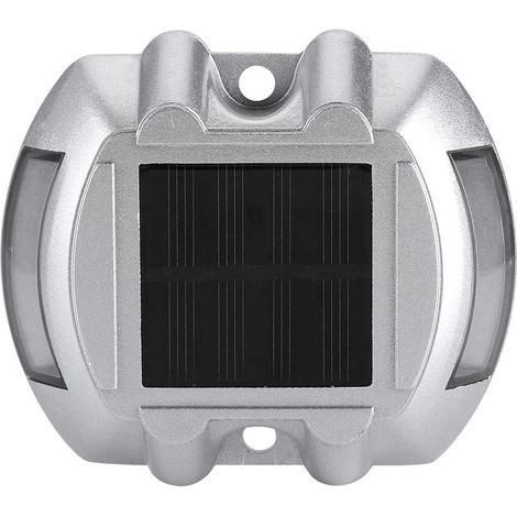Lamp solar waterproof in aluminum molded, 6 LED, for routes, paths and fireplaces outdoor, blue (1/5)