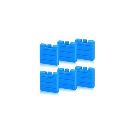 Petits pains de glace pour glacières, mini pains de glace par lot de 6, blocs réfrigérants plats, pains de glace portables (1/5)