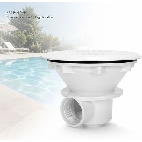 Tappo di scarico per piscina in ABS e acciaio inox 304, resistente alla corrosione, facile da sostituire, filettatura interna, dimensioni 23x17 cm (1/5)