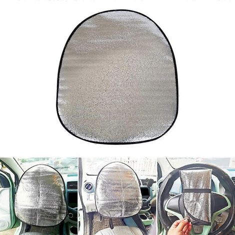 Pare-soleil anti-chaleur pour volant de voiture, véhicule, camionnette (1/4)