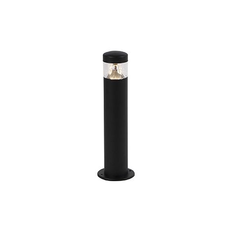 QAZQA Lampada da esterno moderna nera 40 cm IP44 con LED - Roxy