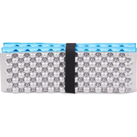 Ultraleichte, faltbare Campingmatte aus blauem XPE-Schaum, ideal für Camping und Picknicks.