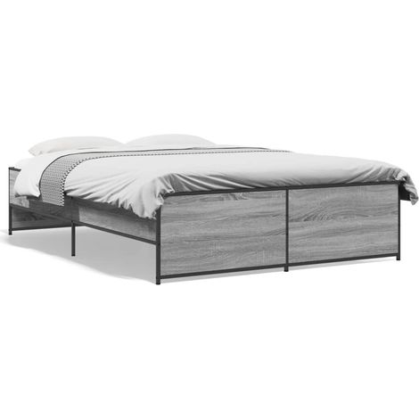 Maison Exclusive - Giroletto Grigio Sonoma 120x190 cm in Legno Multistrato Metallo (1/5)