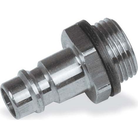 Conectores de acero en varias medidas AIRCRAFT 1/4" Rosca externa