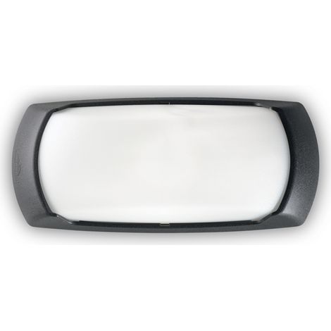 Applique Moderna Felix-2 Materie Plastiche Nero 1 Luce E27 (1/2)