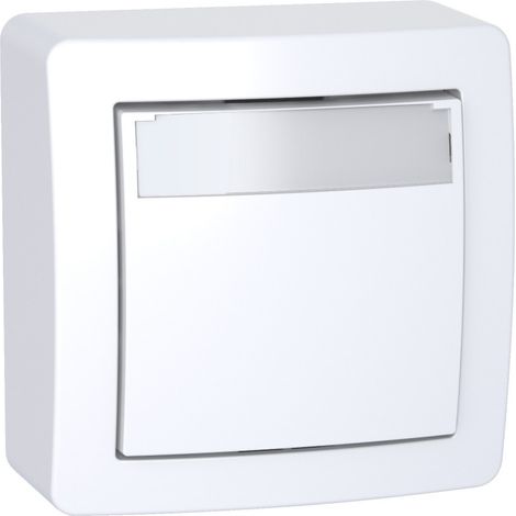 SCHNEIDER ALRÉA BOUTON POUSSOIR PORTE ÉTIQUETTE SAILLE COMPLET - ALB62062P