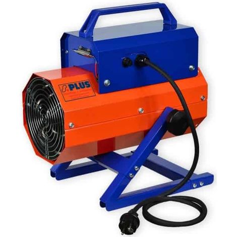 S Plus – Canon à air chaud électrique mobile – Puissance 4 kW – Débit d’air 300 m³/h – Thermostat intégré pour locaux non ventilés (1/5)