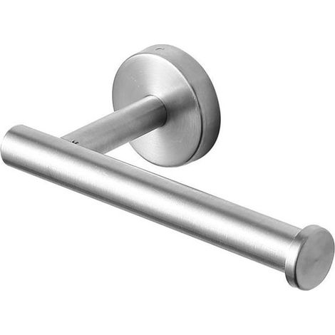 Portarrollos papel higiénico, 16 cm, Acero inoxidable, Plata cepillada, papel higiénico, Portarrollos papel higiénico, Portarrollos papel (1/5)