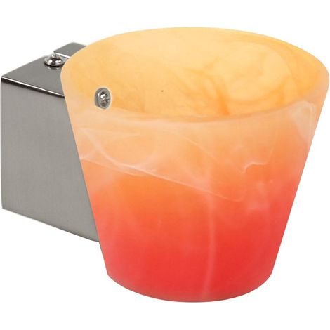 Applique murale Candellux Simonet verre orange 1xG9