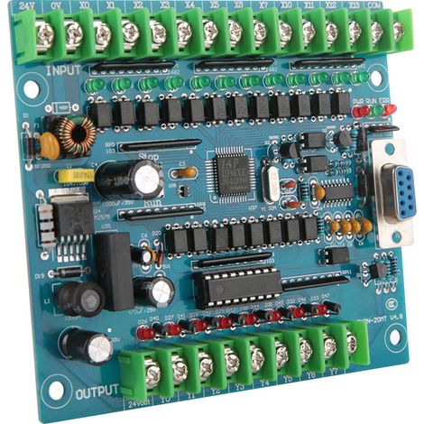 Carte de contrôle programmable industrielle FX2N-20MT 12 entrées 8 sorties 24 V 0,5 A (1/5)
