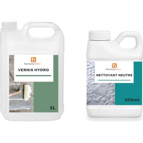 Kit Vernis Hydro pour béton à l'hélicoptère - 25 m² - Harmony Béton