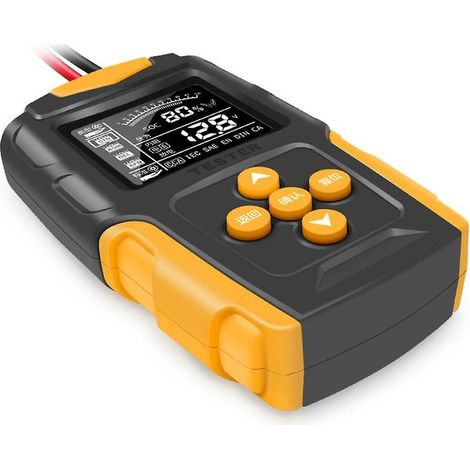 Testeur et analyseur de batterie automobile 12V 24V VRLA Gel AGM, diagnostic et test rapide du vilebrequin (1/5)