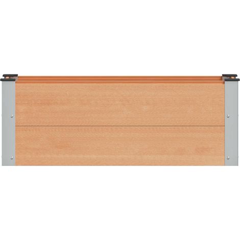 vidaXL Garden Raised Bed Brown 100 x 30 x 36 cm