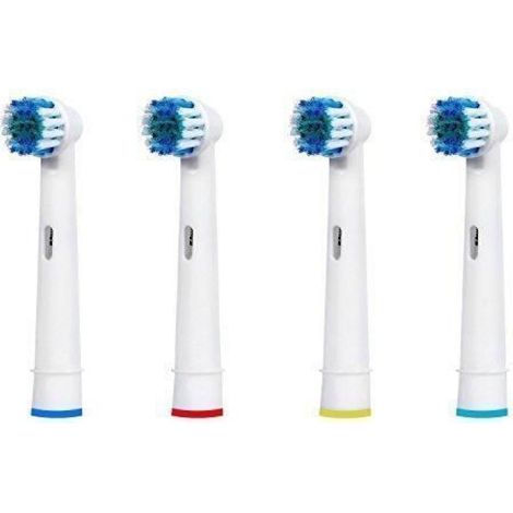 Têtes De Brosse À Dents - Compatible Oral B Precision Clean Flexisoft SB-17A EB17-4 - 12 Pièces (3x4) (1/4)
