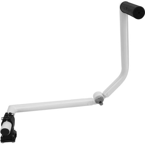 Poignée de coupe-bordures rotative en alliage d'aluminium, rallonge pour tondeuse à gazon, idéale pour l'entretien des pelouses et l'aménagement paysager (blanche). (1/5)