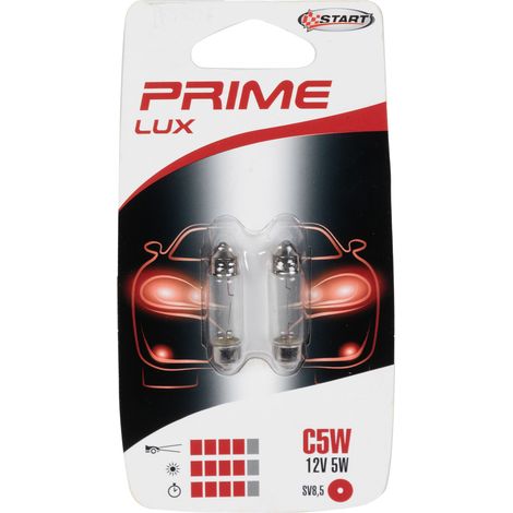 C5W Coppia di Lampadine Siluro per luci auto 12V 5W SV8,5 misure 8mm (1/3)