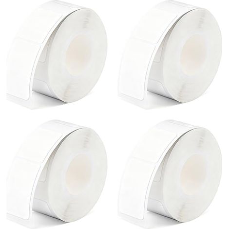 Rolls of Thermal Labels for D30/D32/D35/Q30/Q30S/Q31, 12 x 40 mm, Self-Adhesive Thermal Labels for Home, Office and School