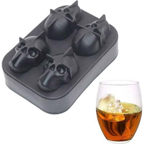 Vassoio per cubetti di ghiaccio a forma di teschio - Accessorio per feste di Halloween (1/5)
