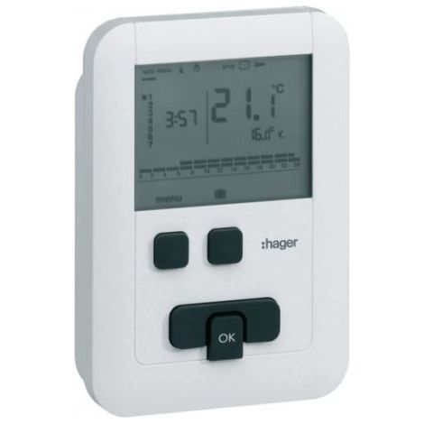 TAP digital 2 fils 7 jours ECO - GEST CHAUF EAU CH HAGER EK570 (1/2)