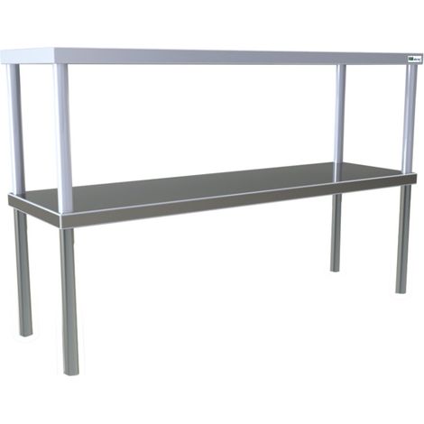 Étagère de chef inox - double - long. 1200 mm - AFI COLLIN-LUCY