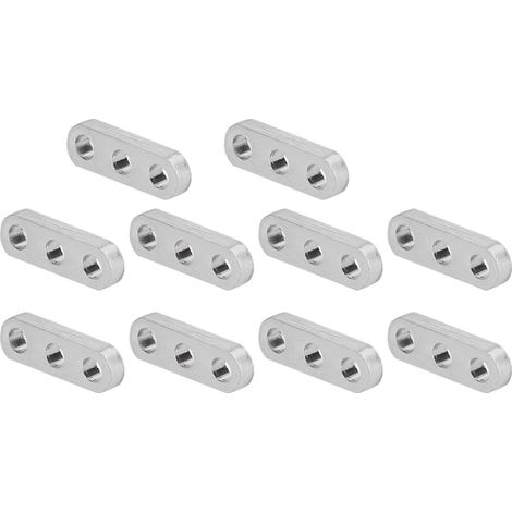 Équerres plates droites aluminium 4x8mm, lot de 10 pièces, supports de fixation pour robots, équipements d'ingénierie, connecteurs droits 3102-0003-0024 (1/5)