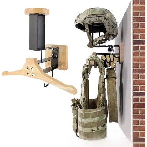 Armoire pour motards, support mural pour casques de moto, porte-casque mural, support pour casques de moto, équipement de football et tactique (1/4)