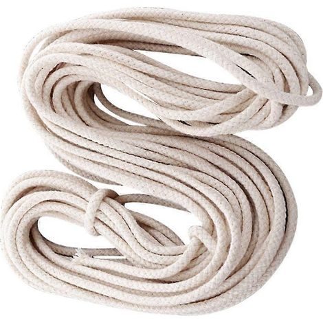 Mèche de rechange ronde en coton de 15 m (49,2 pi) pour lampes à pétrole et torches (1/5)