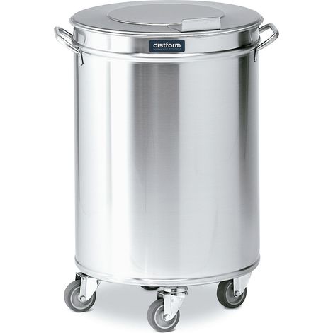 Poubelle à 3 Roulettes avec Couvercle Amovible - Capacité de 50 à 95L - Distform (1/2)