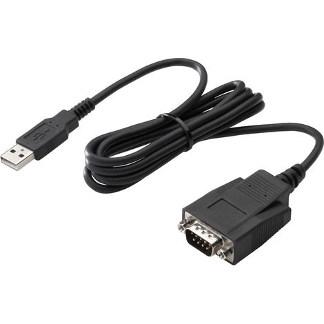 HP J7B60AA Kabeladapter - Kabeladapter (USB A, RS-232, Stecker/Stecker, Schwarz, Windows XP/Vista/7/8/8.1 (X86/X64), Microsoft Server 2003/2008/2012 (x86/x64)) (1/2)