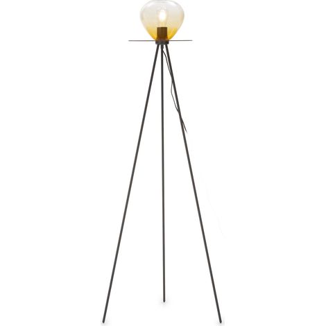 Boden 60x60x160 Black Metall / Glas Bernsteinleuchte / Federlampen Alle Stile, um dem Haus einen Hauch zu verleihen (1/2)