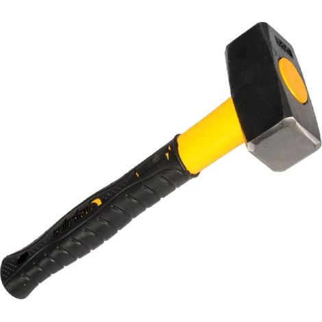 Mazzetta antivibrazione con manico in fibra di vetro e impugnatura in gomma -800 gr (1/3)