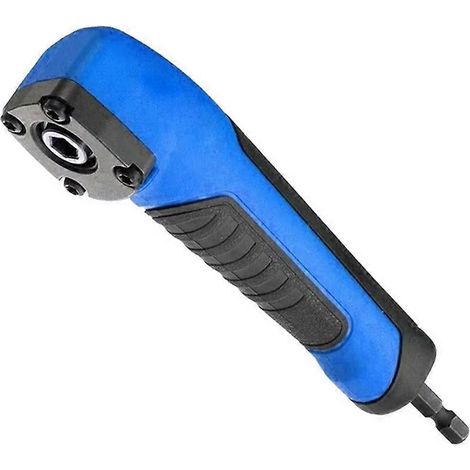 Adaptateur d'extension de tige de perceuse à angle droit de 90 degrés, accessoire puissant pour outil électrique d'angle multifonctionnel (1/5)