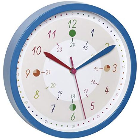 TFA Dostmann 60.3058.06.90 Quarzo Orologio da parete 30.8 cm x 44 mm Blu (1/4)