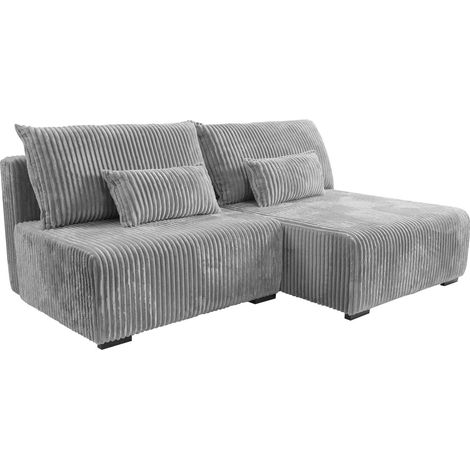 Sofá rinconero TrendyNest Fenestal, Tilia 86, Función de descanso, Almacenaje, 211x146x90cm, 0