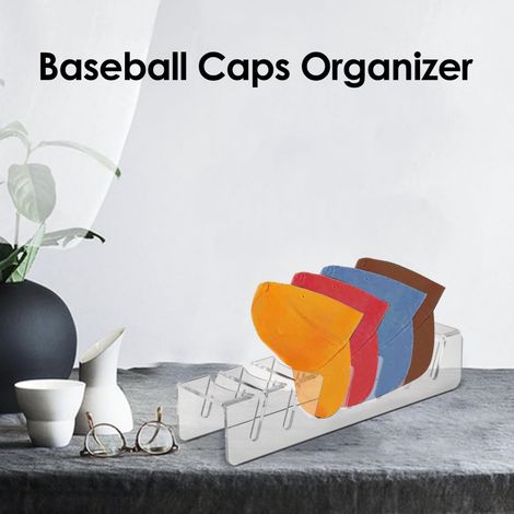 Support organisateur de chapeaux en acrylique, gain de place, casquette de Baseball pour 7 casquettes, aucune Installation requise, support de placard de chambre à coucher, commode (1/5)