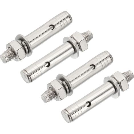 4 Pcs M10 x 60mm 304 Acier Inoxydable Chevilles À Expansion Silver (1/5)