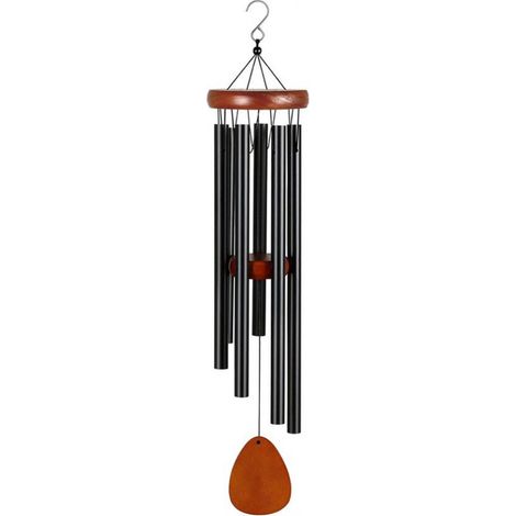 Carillon éolien d'extérieur, grand format, son profond, 5 tubes creux en aluminium, mélodie douce, décoration vintage, idéal pour les jardins, l'intérieur, les terrasses et la décoration de la maison  (1/4)