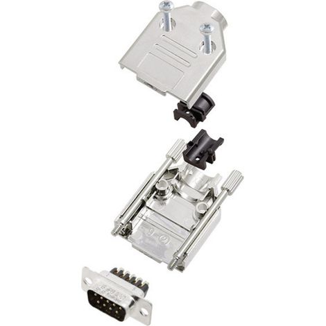 Amphenol L17DTPK-M-09+L717DE09PST D-SUB Stiftleisten-Set 180 ° Polzahl: 9 Schrauben 1 St.
