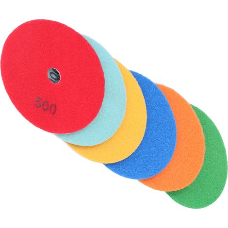 Lot de tampons de polissage abrasifs multi-couleurs, dissipation thermique efficace, faible bruit, performance de ponçage optimale (1/5)
