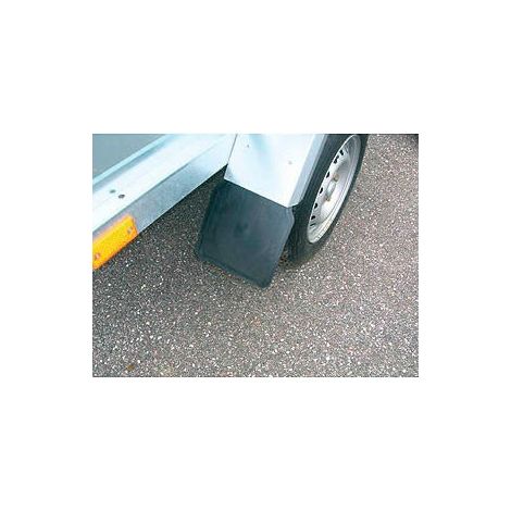 Maxter – Bavette remorque noire 200x230 mm – Fixation standard 120 mm – Caoutchouc renforcé pour protection optimale – Compatible remorques utilitaires